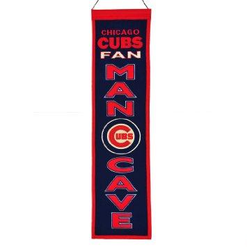 Shop Chicago Cubs Winning Streak Man Cave Wool Banner (8"x32") - Sporting Up