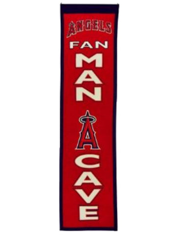 Shop Los Angeles Angels Anaheim Winning Streak Man Cave Vertical Wool Banner (8"x32") - Sporting Up