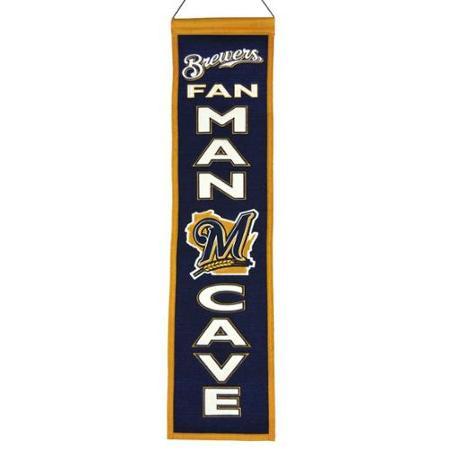 Shop Milwaukee Brewers Winning Streak Man Cave Wool Banner (8"x32") - Sporting Up