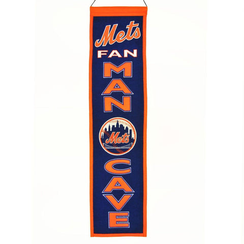 Shop New York Mets Winning Streak Orange Blue Man Cave Wool Banner (8"x32") - Sporting Up