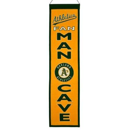 Shop Oakland Athletics Winning Streak Man Cave Vertical Wool Banner (8"x32") - Sporting Up