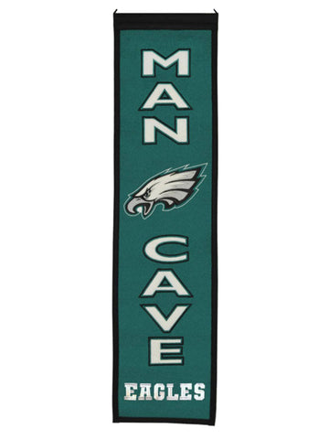 Shop Philadelphia Eagles Winning Streak Man Cave Wool Banner (8"x32") - Sporting Up