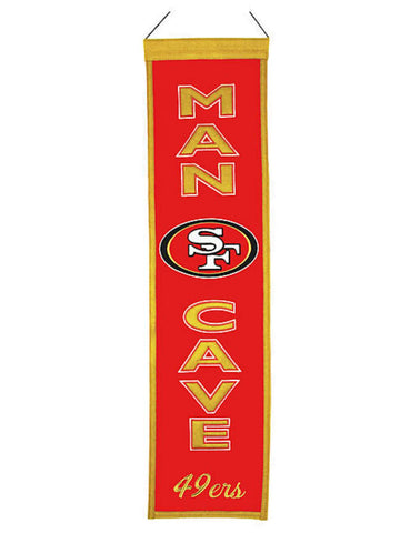 Shop San Francisco 49ers Winning Streak Man Cave Wool Banner (8"x32") - Sporting Up