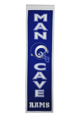 Shop Los Angeles Rams Winning Streak Man Cave Wool Banner (8"x32") - Sporting Up