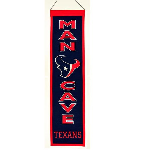 Shop Houston Texans Winning Streak Man Cave Wool Banner (8"x32") - Sporting Up