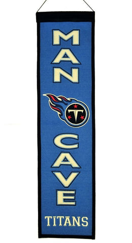 Shop Tennessee Titans Winning Streak Man Cave Wool Banner (8"x32") - Sporting Up