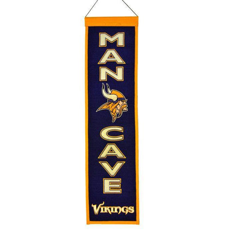 Shop Minnesota Vikings Winning Streak Man Cave Wool Banner (8"x32") - Sporting Up