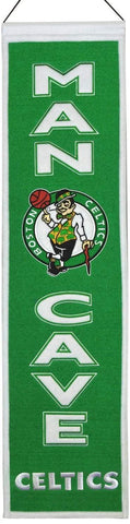 Shop Boston Celtics Winning Streak Man Cave Wool Banner Green (8"x32") - Sporting Up