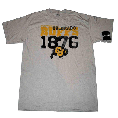Shop Colorado Buffaloes 1876 Gear for Sports Gray T-Shirt (L) - Sporting Up