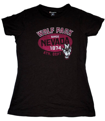 Shop Nevada Wolf Pack Womens Champion Brown Athletic Department T-Shirt  (M) - Sporting Up