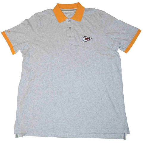 Shoppen Sie das Kansas City Chiefs Antigua-Kurzarmshirt für Herren in Grau/Gelb (L) – Sporting Up