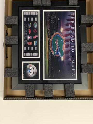 Florida Gators Herren 2012 College World Series gerahmtes schwarzes Bild 22,5" x 18,5" – sportlich