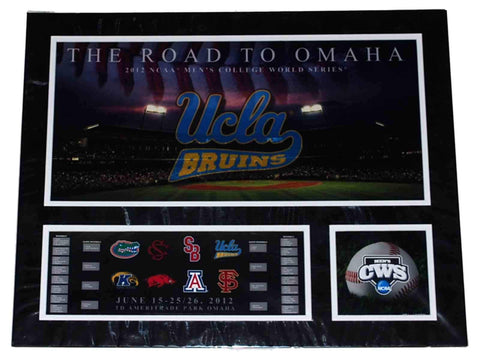 UCLA Bruins RTF The Road to Omaha 2012 College World Series Wildlederdruck 16 x 20 – Sporting Up