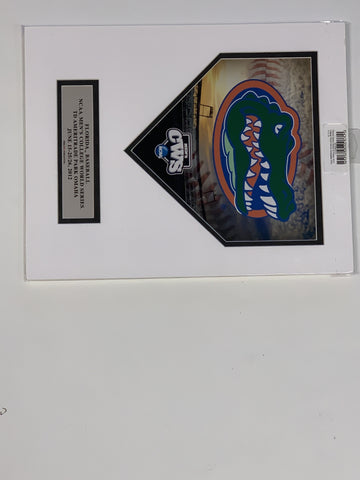 Florida Gators listo para enmarcar la impresión del plato de la Serie Mundial Universitaria 2012 11 X 14 - Sporting Up