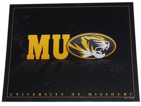 Missouri Tigers "Reflections: MU" Impresión negra lista para enmarcar 16 x 20 - Sporting Up