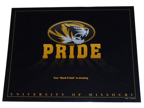 Missouri Tigers Inspirations „Pride“, fertig zum Einrahmen, schwarzer Druck, 16 x 20 – Sporting Up