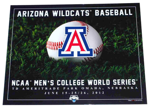 Arizona Wildcats 2012 College World Series Impression prête à encadrer 40,6 x 50,8 cm – Sporting Up