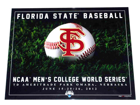 Florida State Seminoles 2012 College World Series Listo para enmarcar Impresión 16 X 20 - Sporting Up