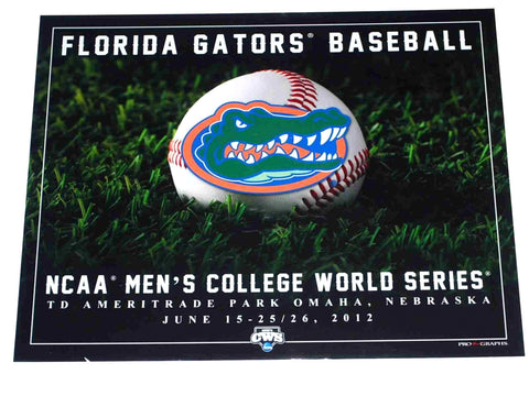 Shop Florida Gators 2012 College World Series Turf Ball Ready to Frame Print 16 X 20 - Sporting Up