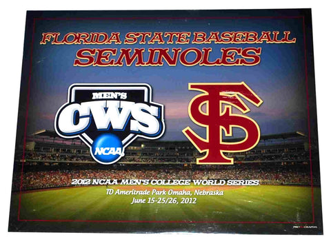 Florida State Seminoles 2012 College World Series, fertig zum Einrahmen, 16 x 20 – Sporting Up