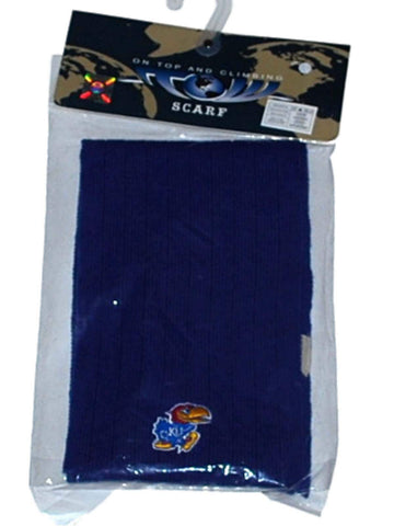 Kansas Jayhawks Men's Top of the World Winter Scarf Blue One Size - Sporting Up