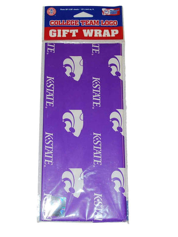 Shop Kansas State Wildcats NCAA Gift Wrapping Paper 3 Sheets (30 x 20) - Sporting Up