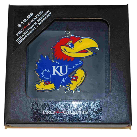 Kansas Jayhawks Collector's Edition Dual Threat Ornament Magnet - Sporting Up