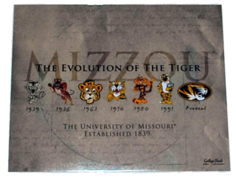 Shop Missouri Tigers Prograph "Tigers Evolution" Ready to Frame Print 16" X 20" - Sporting Up