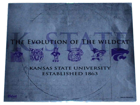 Shop Kansas State Wildcats Prograph "Wildcats Evolution" Ready to Frame Print 16 X 20 - Sporting Up