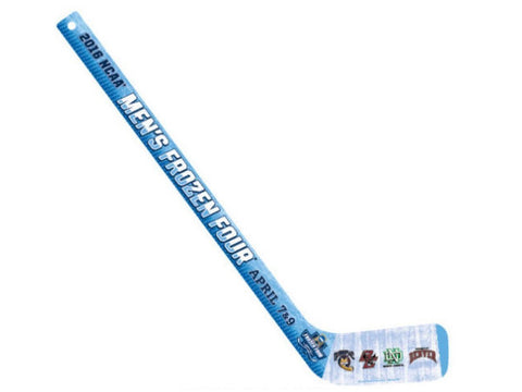 Shop 2016 NCAA College Hockey Frozen Four 4 Team Logos Collectors Wooden Hockey Stick - Sporting Up
