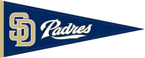 Shop San Diego Padres MLB Winning Streak Traditions Wool Pennant (13" x 32") - Sporting Up
