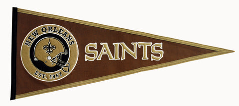 Shop New Orleans Saints Pigskin Winning Streak Pennant (32", x 13") - Sporting Up