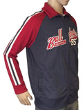 Georgia Bulldogs J. America Mens Vintage Grey Red Sleeves Track Jacket - Sporting Up