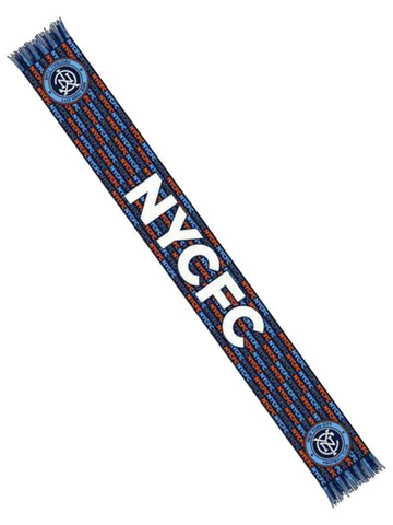 Bufanda de punto acrílico HD Locolor azul marino con cuello redondo del New York City FC 6.5" x 60" - Sporting Up