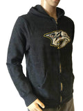Nashville Predators Retro-Marken-Kapuzenjacke aus grauem Triblend-Fleece mit Reißverschluss – sportlich