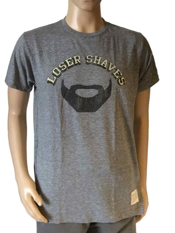 Shop Pittsburgh Penguins Retro Brand Gray Loser Shaves Beard T-Shirt - Sporting Up