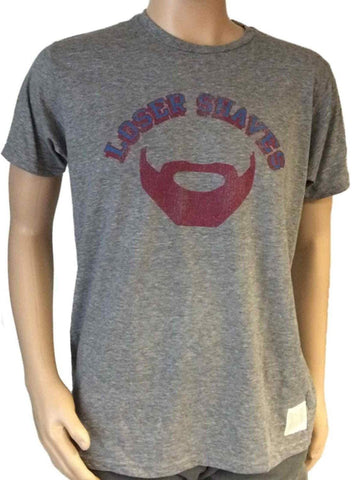 Shoppen Sie das Colorado Avalanche Retro-T-Shirt mit grauem Loser, das seinen Bart rasiert – sportlich