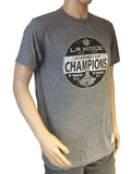 Los Angeles Kings Retro Brand 2014 Stanley Cup Champion Hockey Puck Logo T-Shirt - Sporting Up
