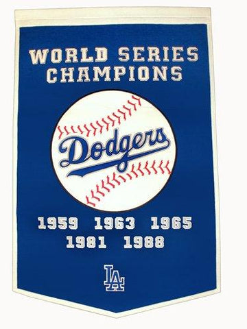 Shop Los Angeles Dodgers Winning Streak Genuine Wool Dynasty Banner (24"x36") - Sporting Up