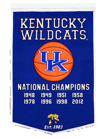 Shop Kentucky Wildcats Winning Streak Genuine Wool Dynasty Banner (24"x36") - Sporting Up