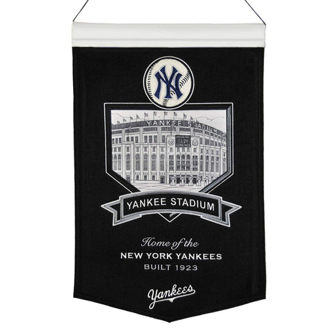 Shop New York Yankees Winning Streak Navy Yankee Stadium Wool Banner (15"x20") - Sporting Up