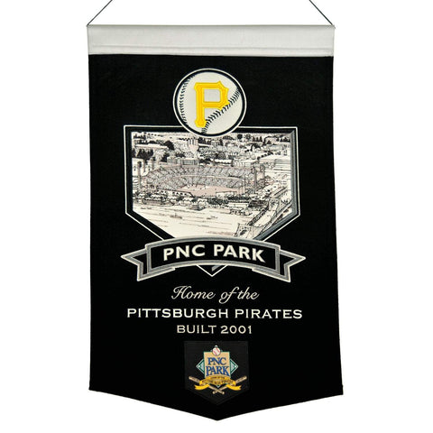 Shop Pittsburgh Pirates Winning Streak Black PNC Park Wool Banner (15"x20") - Sporting Up