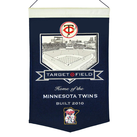 Shop Minnesota Twins Winning Streak Navy Target Field Wool Banner (15"x20") - Sporting Up