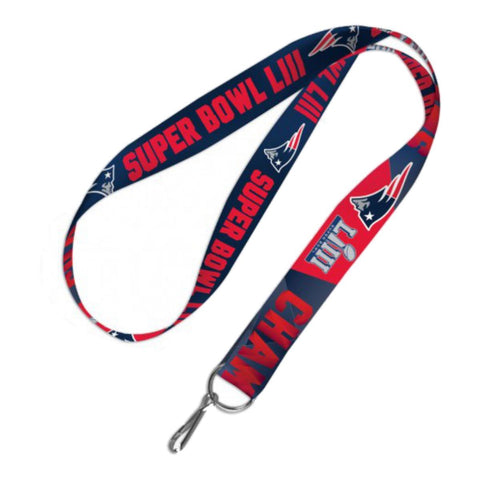 Shop New England Patriots 2018-2019 Super Bowl LIII Champions Durable Lanyard & Clasp - Sporting Up