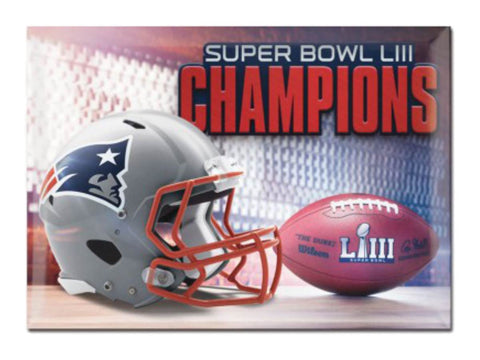 Shop New England Patriots 2018-2019 Super Bowl LIII Champions Refrigerator Magnet - Sporting Up