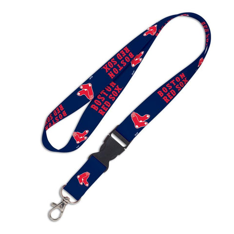 Shop Boston Red Sox WinCraft Blue Red Buckle Snap MLB Licensed Lanyard - Sporting Up