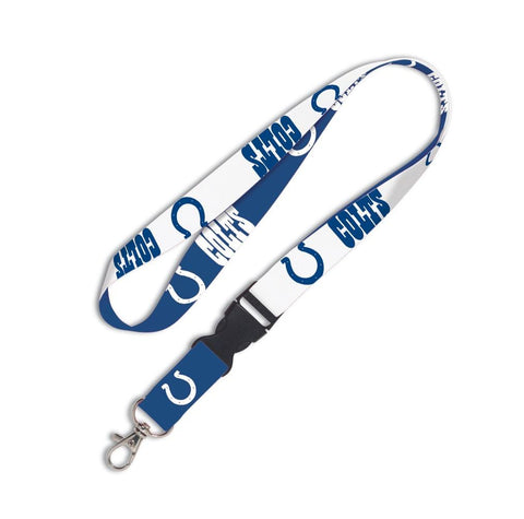 Indianapolis Colts Wincraft, blau-weißes Schnallen-Snap-NFL-lizenziertes Schlüsselband – sportlich