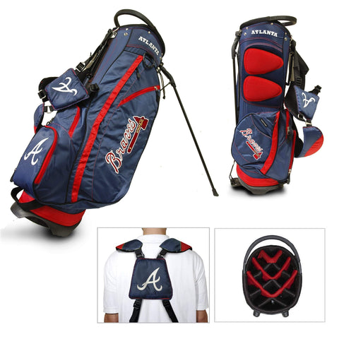 Shop Atlanta Braves Team Golf Fairway Lightweight 14-Way Top Golf Club Stand Bag - Sporting Up
