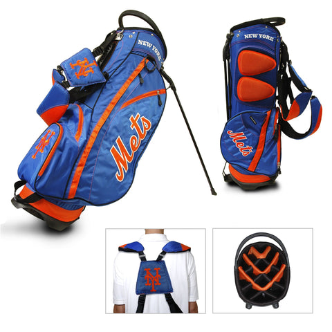 Shop New York Mets Team Golf Fairway Lightweight 14-Way Top Golf Club Stand Bag - Sporting Up