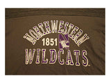 Northwestern Wildcats Blue 84 Damen Grau Lila Kurzarm-T-Shirt (M) – sportlich